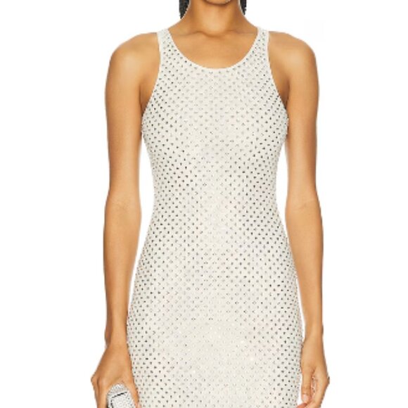 Self-Portrait Mesh Rhinestone Maxi Dress - Picture 1 of 2